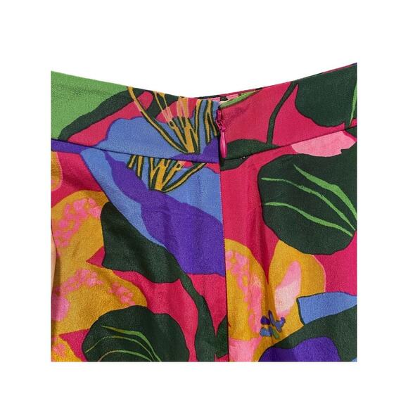 Diane von Furstenburg Floral Silk Wide-Leg Pants - Picture 3 of 7